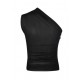 Top ELISABETTA FRANCHI, one-shoulder zip top - CN00962E2110