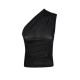 Top ELISABETTA FRANCHI, one-shoulder zip top - CN00962E2110