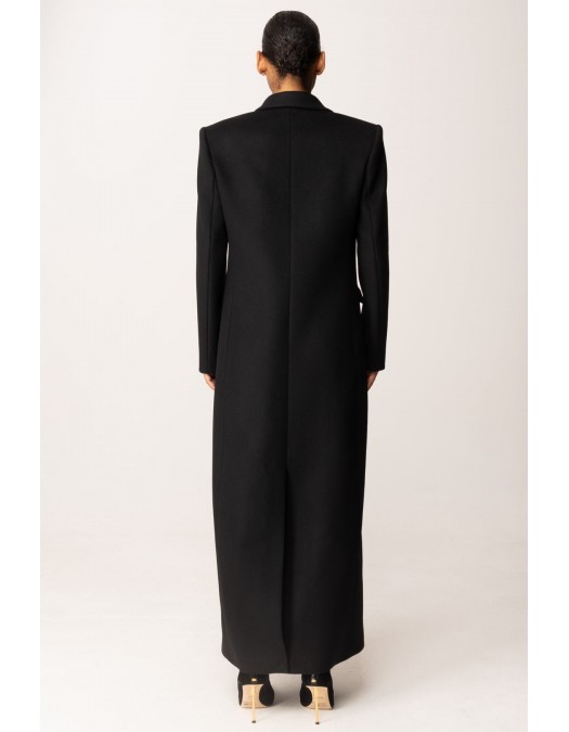 PALTON ELISABETTA FRANCHI, Lana virgina, double-breasted coat, Negru - CP00258E2110 PALTON ELISABETTA FRANCHI, Lana virgina, double-breasted coat, Negru - CP00258E2110