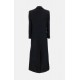 PALTON ELISABETTA FRANCHI, Lana virgina, double-breasted coat, Negru - CP00258E2110