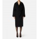 PALTON ELISABETTA FRANCHI, Lana, Oversized, Negru - CP68D56E2110