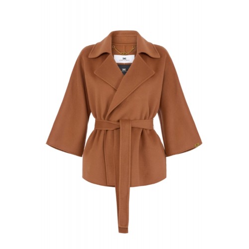 Palton ELISABETTA FRANCHI, Coat in wool cloth