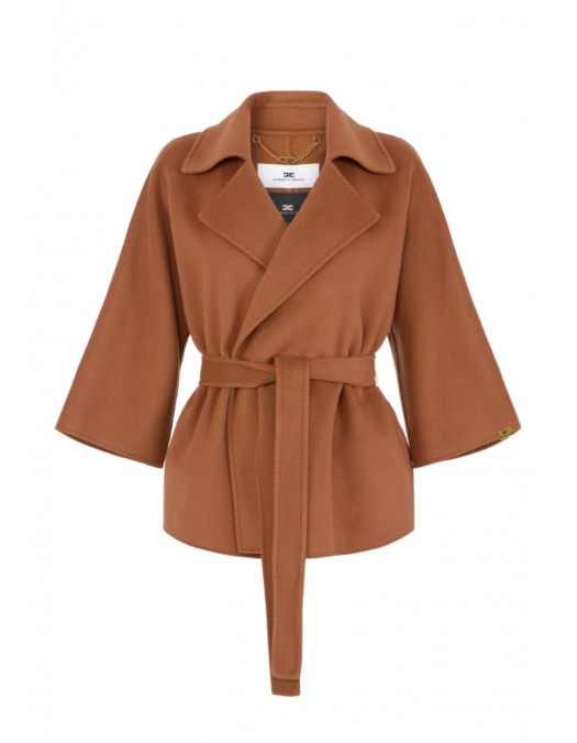 Palton ELISABETTA FRANCHI, Coat in wool cloth - CP70D61E2600