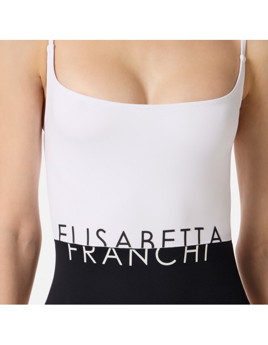 Costum de baie ELISABETTA FRANCHI, Lycra swimsuit with logo - CS02M61E2309