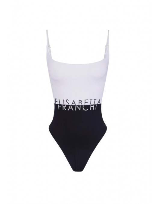 Costum de baie ELISABETTA FRANCHI, Lycra swimsuit with logo - CS02M61E2309