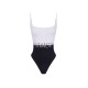 Costum de baie ELISABETTA FRANCHI, Lycra swimsuit with logo - CS02M61E2309