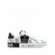 SNEAKERS DOLCE & GABBANA , Graffiti Printed Low-Top, New Tech leather, White - CS1760A9AG189697