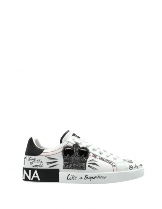 SNEAKERS DOLCE & GABBANA , Graffiti Printed Low-Top, New Tech leather, White - CS1760A9AG189697 SNEAKERS DOLCE & GABBANA , Graffiti Printed Low-Top, New Tech leather, White - CS1760A9AG189697