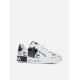 SNEAKERS DOLCE & GABBANA , Graffiti Printed Low-Top, New Tech leather, White - CS1760A9AG189697