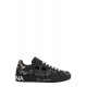 SNEAKERS DOLCE & GABBANA , Graffiti Printed Low-Top, New Tech leather, Black - CS1760AZ2688T724