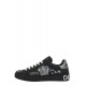 SNEAKERS DOLCE & GABBANA , Graffiti Printed Low-Top, New Tech leather, Black - CS1760AZ2688T724