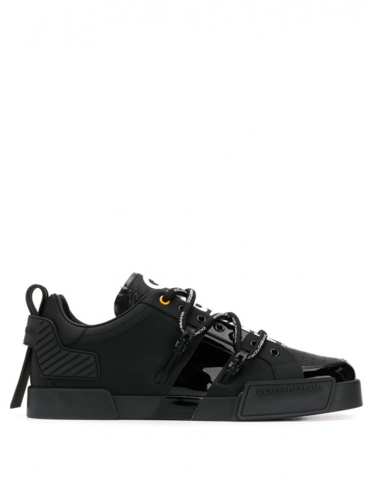 Sneakers DOLCE & GABBANA, Insertie logo frontala, Negru - CS1783AJ98689690