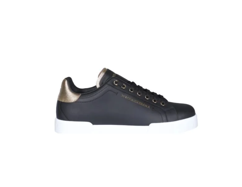 SNEAKERS DOLCE & GABBANA, Portofino, Black/Gold