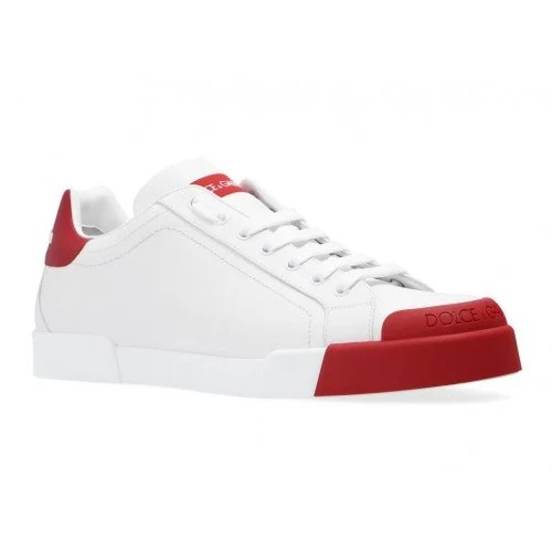 SNEAKERS DOLCE & GABBANA, Portofino, Logo Rosu