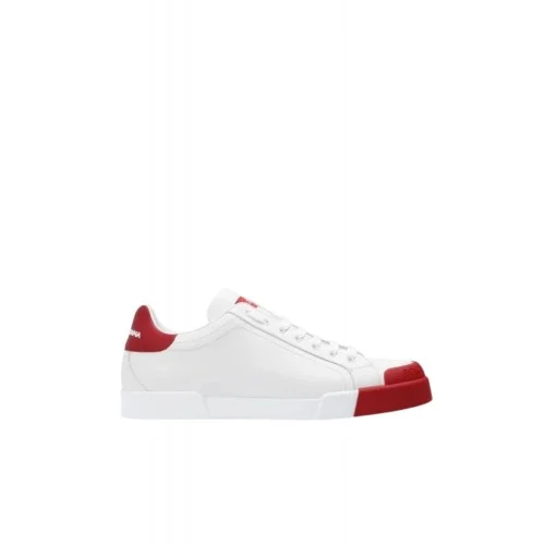 SNEAKERS DOLCE & GABBANA, Portofino, Logo Rosu