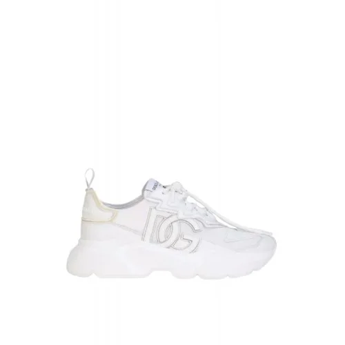 Sneakers DOLCE & GABBANA, DAYMASTER Mixed-materials, Full White