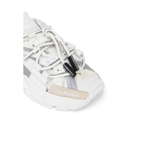 SNEAKERS DOLCE & GABBANA, Mixed-materials Space White SNEAKERS DOLCE & GABBANA, Mixed-materials Space White