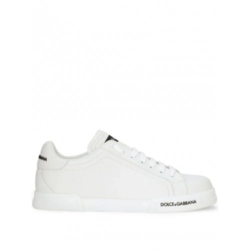 SNEAKERS DOLCE & GABBANA, Black Logo Insert. Portofino, White SNEAKERS DOLCE & GABBANA, Black Logo Insert. Portofino, White