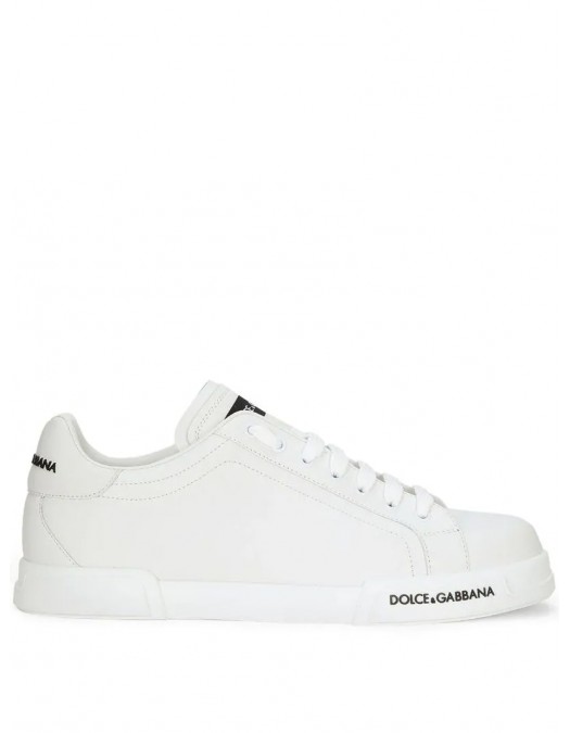 SNEAKERS DOLCE & GABBANA, Black Logo Insert. Portofino, White - CS2213AA33580001