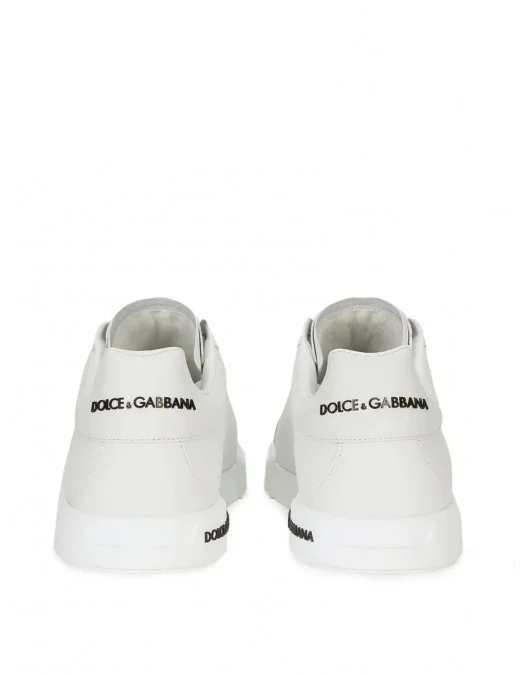 SNEAKERS DOLCE & GABBANA, Black Logo Insert. Portofino, White - CS2213AA33580001