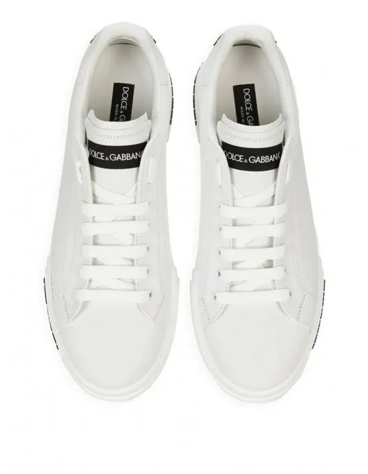 SNEAKERS DOLCE & GABBANA, Black Logo Insert. Portofino, White - CS2213AA33580001