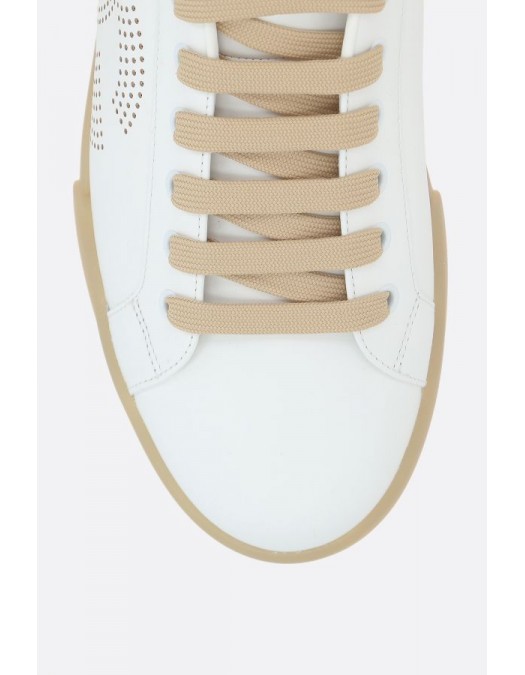 SNEAKERS DOLCE & GABBANA, Portofino, White, Logo Perforat -