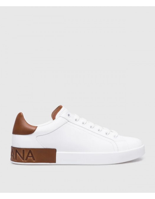 SNEAKERS DOLCE & GABBANA ,Calfskin Portofino, White - CS2278A9U738S537