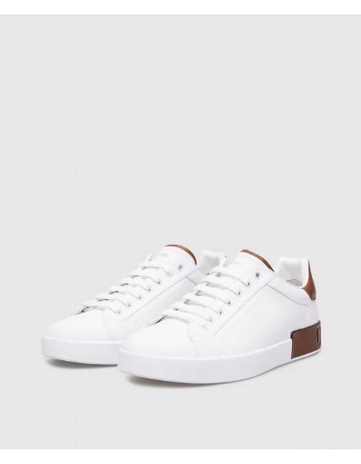 SNEAKERS DOLCE & GABBANA ,Calfskin Portofino, White - CS2278A9U738S537