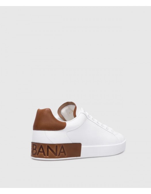 SNEAKERS DOLCE & GABBANA ,Calfskin Portofino, White - CS2278A9U738S537