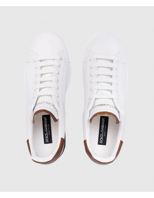 SNEAKERS DOLCE & GABBANA ,Calfskin Portofino, White - CS2278A9U738S537