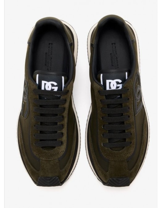 Sneakers DOLCE & GABBANA, Mixed-material DG Cushion sneakers - CS2288A01268W124