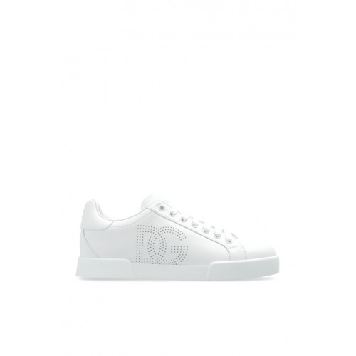 SNEAKERS DOLCE & GABBANA, Portofino, Logo Insert, Full White SNEAKERS DOLCE & GABBANA, Portofino, Logo Insert, Full White