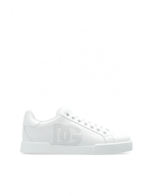 SNEAKERS DOLCE & GABBANA, Portofino, Logo Insert, Full White - CS2324AV06689642