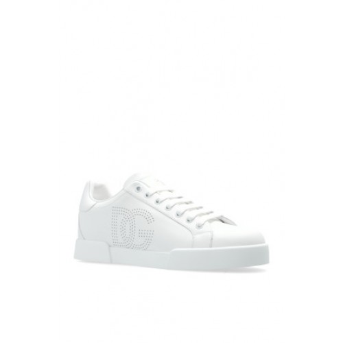 SNEAKERS DOLCE & GABBANA, Portofino, Logo Insert, Full White SNEAKERS DOLCE & GABBANA, Portofino, Logo Insert, Full White