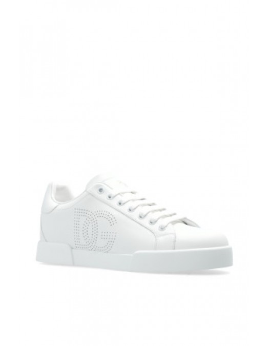 SNEAKERS DOLCE & GABBANA, Portofino, Logo Insert, Full White - CS2324AV06689642