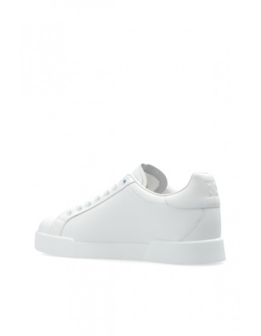 SNEAKERS DOLCE & GABBANA, Portofino, Logo Insert, Full White - CS2324AV06689642