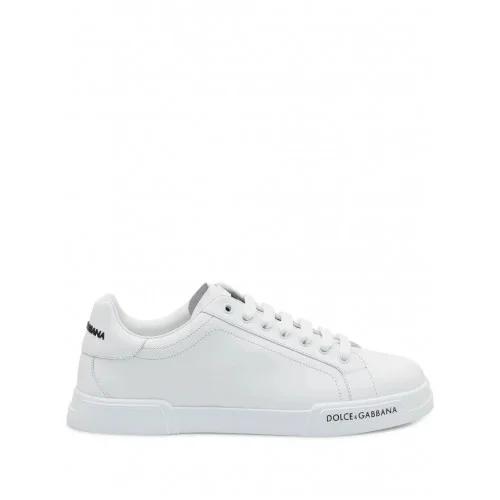 SNEAKERS DOLCE & GABBANA, Portofino, Black Logo, Full White