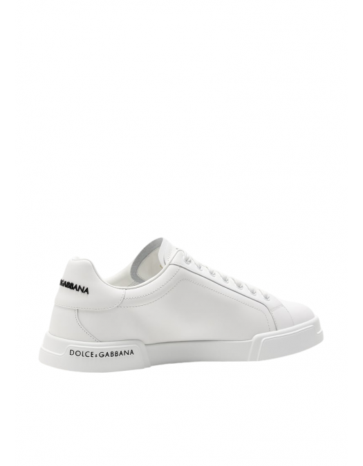 SNEAKERS DOLCE & GABBANA, Portofino, Black Logo, Full White - CS2332AA33580001 SNEAKERS DOLCE & GABBANA, Portofino, Black Logo, Full White - CS2332AA33580001
