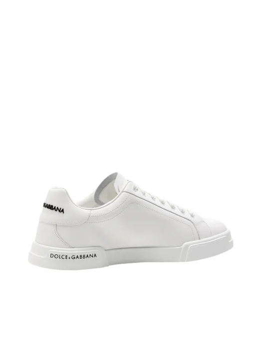 SNEAKERS DOLCE & GABBANA, Portofino, Black Logo, Full White - CS2332AA33580001 SNEAKERS DOLCE & GABBANA, Portofino, Black Logo, Full White - CS2332AA33580001