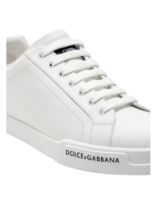 SNEAKERS DOLCE & GABBANA, Portofino, Black Logo, Full White - CS2332AA33580001 SNEAKERS DOLCE & GABBANA, Portofino, Black Logo, Full White - CS2332AA33580001