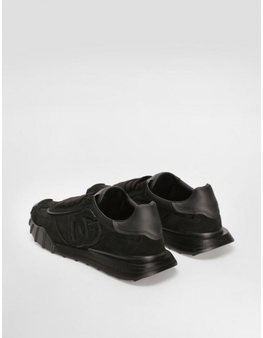 Sneakers DOLCE & GABBANA, DG Athletic sneakers in fabric and calfskin, All black - CS2384A03548B956