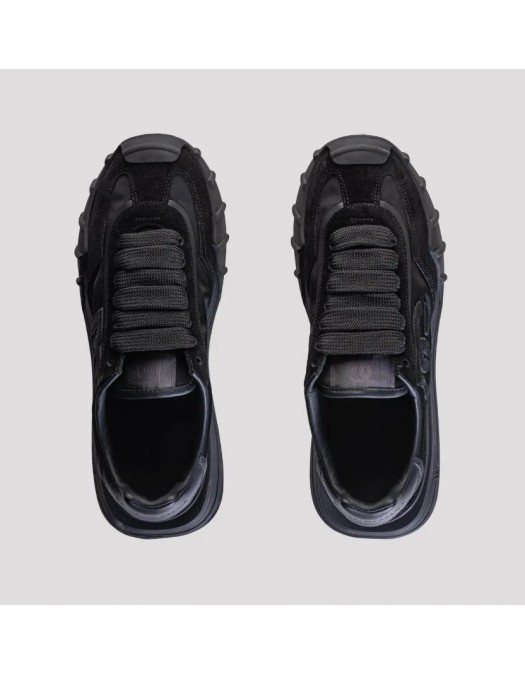 Sneakers DOLCE & GABBANA, DG Athletic sneakers in fabric and calfskin, All black - CS2384A03548B956