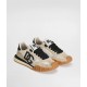 Sneakers DOLCE & GABBANA, Nylon sneakers with lateral DG, Black and Beige - CS2384AZ8628S469