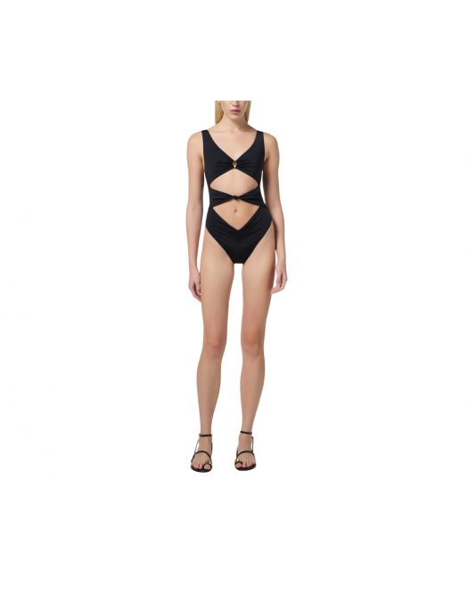 COSTUM DE BAIE ELISABETTA FRANCHI, One Piece, Knotted Details, Black - CS73B51E2110 COSTUM DE BAIE ELISABETTA FRANCHI, One Piece, Knotted Details, Black - CS73B51E2110