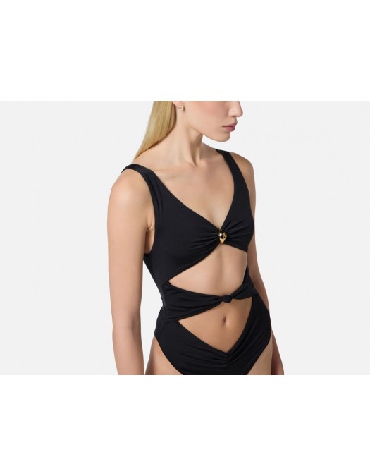 COSTUM DE BAIE ELISABETTA FRANCHI, One Piece, Knotted Details, Black - CS73B51E2110 COSTUM DE BAIE ELISABETTA FRANCHI, One Piece, Knotted Details, Black - CS73B51E2110