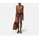 COSTUM DE BAIE ELISABETTA FRANCHI, Two Piecea, Gold Accessory, Brown Camel - CS74B51E2DP3 COSTUM DE BAIE ELISABETTA FRANCHI, Two Piecea, Gold Accessory, Brown Camel - CS74B51E2DP3