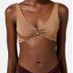 COSTUM DE BAIE ELISABETTA FRANCHI, Two Piecea, Gold Accessory, Brown Camel - CS74B51E2DP3 COSTUM DE BAIE ELISABETTA FRANCHI, Two Piecea, Gold Accessory, Brown Camel - CS74B51E2DP3