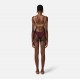 COSTUM DE BAIE ELISABETTA FRANCHI, Two Piecea, Gold Accessory, Brown Camel - CS74B51E2DP3 COSTUM DE BAIE ELISABETTA FRANCHI, Two Piecea, Gold Accessory, Brown Camel - CS74B51E2DP3