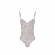 COSTUM DE BAIE ELISABETTA FRANCHI, One Piece, Logo, Black Dots, White - CS77M52E2E84 COSTUM DE BAIE ELISABETTA FRANCHI, One Piece, Logo, Black Dots, White - CS77M52E2E84