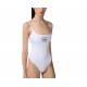 COSTUM DE BAIE ELISABETTA FRANCHI, One Piece, Black Logo Print, White - CS80M55E3309 COSTUM DE BAIE ELISABETTA FRANCHI, One Piece, Black Logo Print, White - CS80M55E3309
